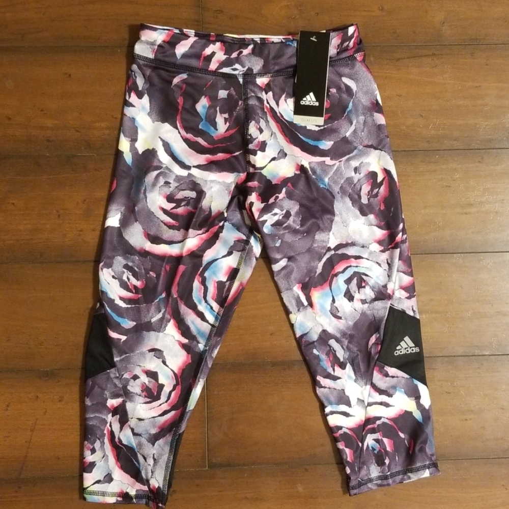 Girls Adidas Crop Leggings